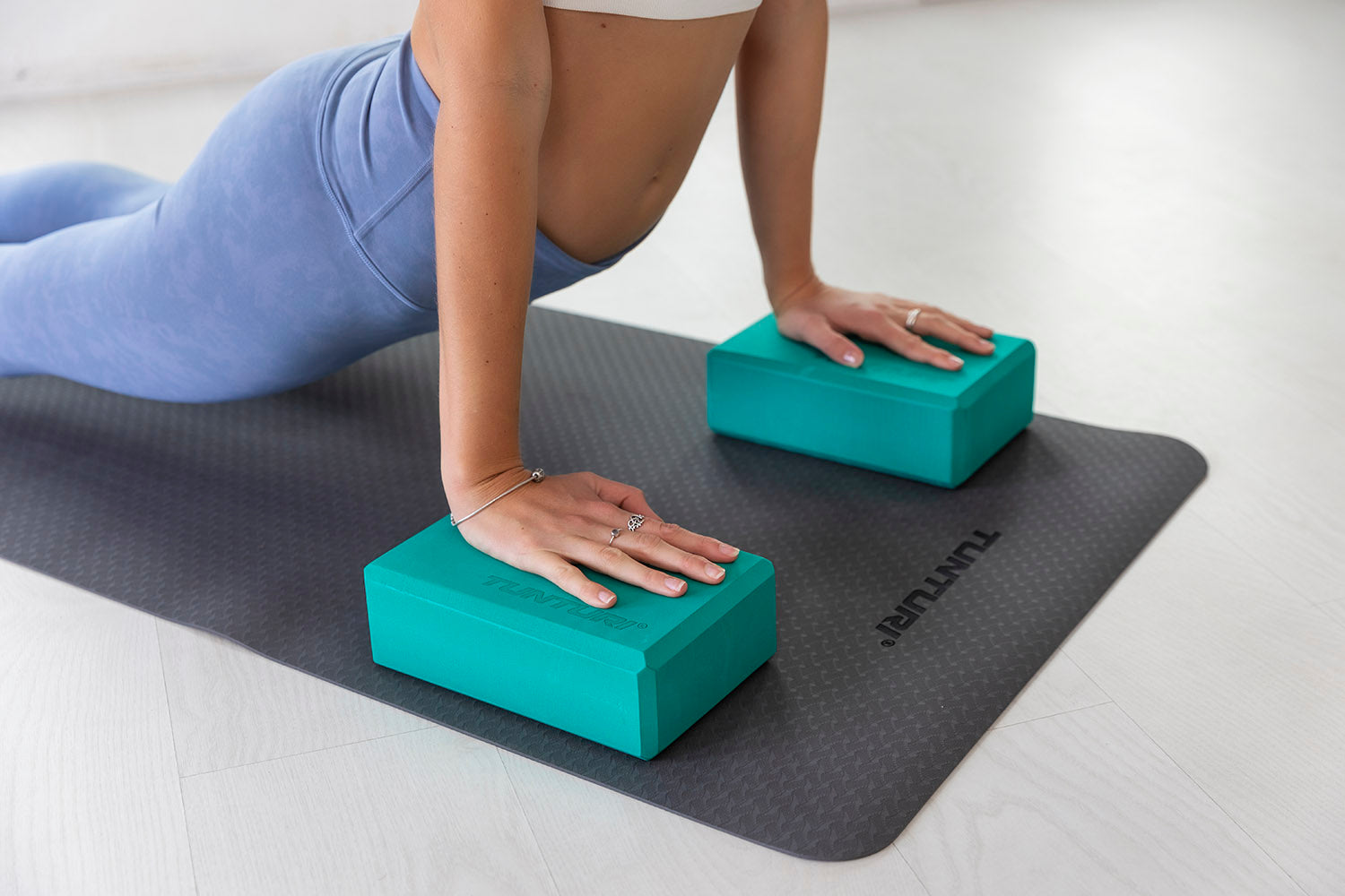 Tunturi Yoga Block - Turquoise afbeelding 3