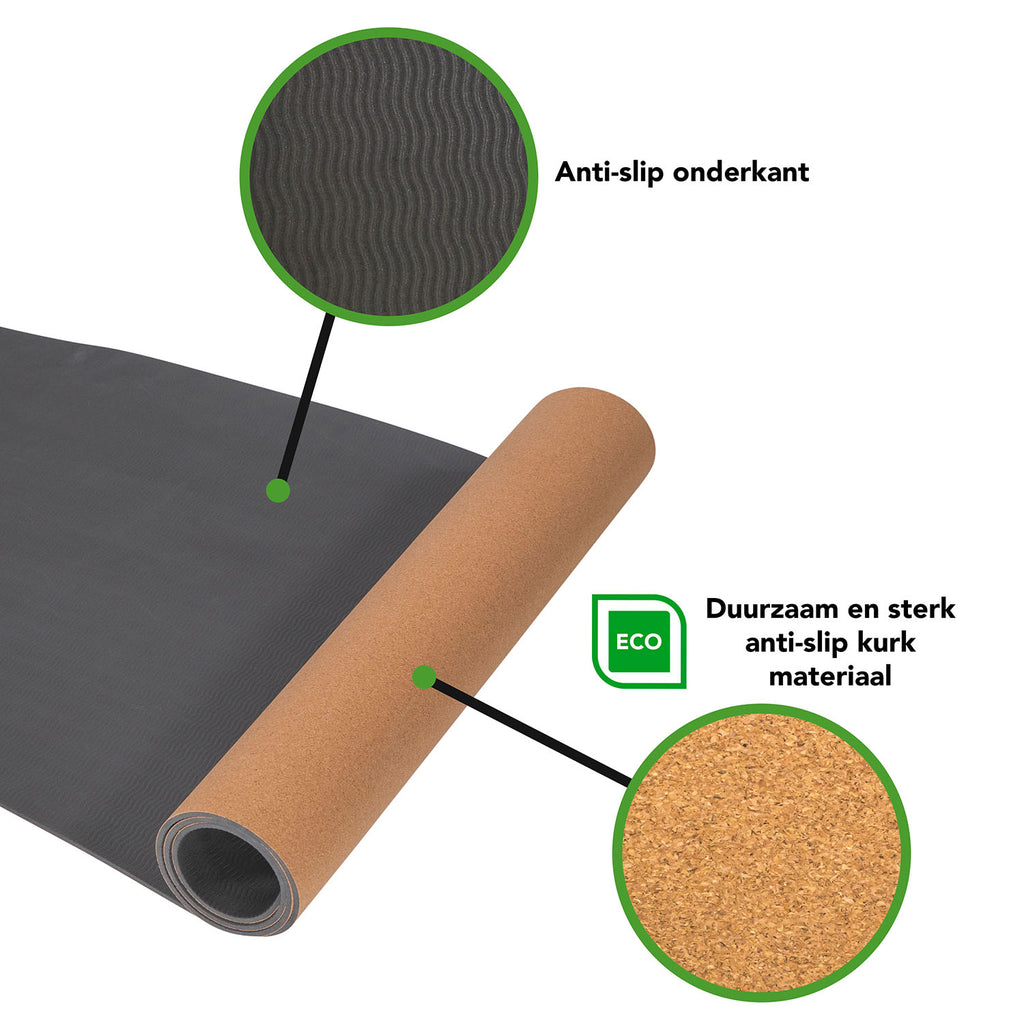 Tunturi Cork TPE Yoga Mat afbeelding 4