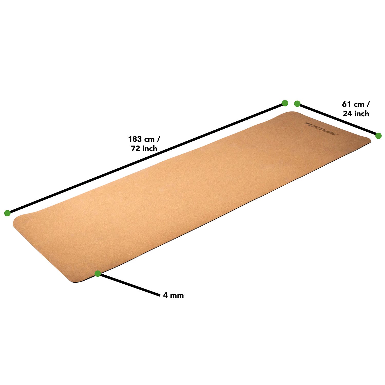 Tunturi Cork TPE Yoga Mat afbeelding 5