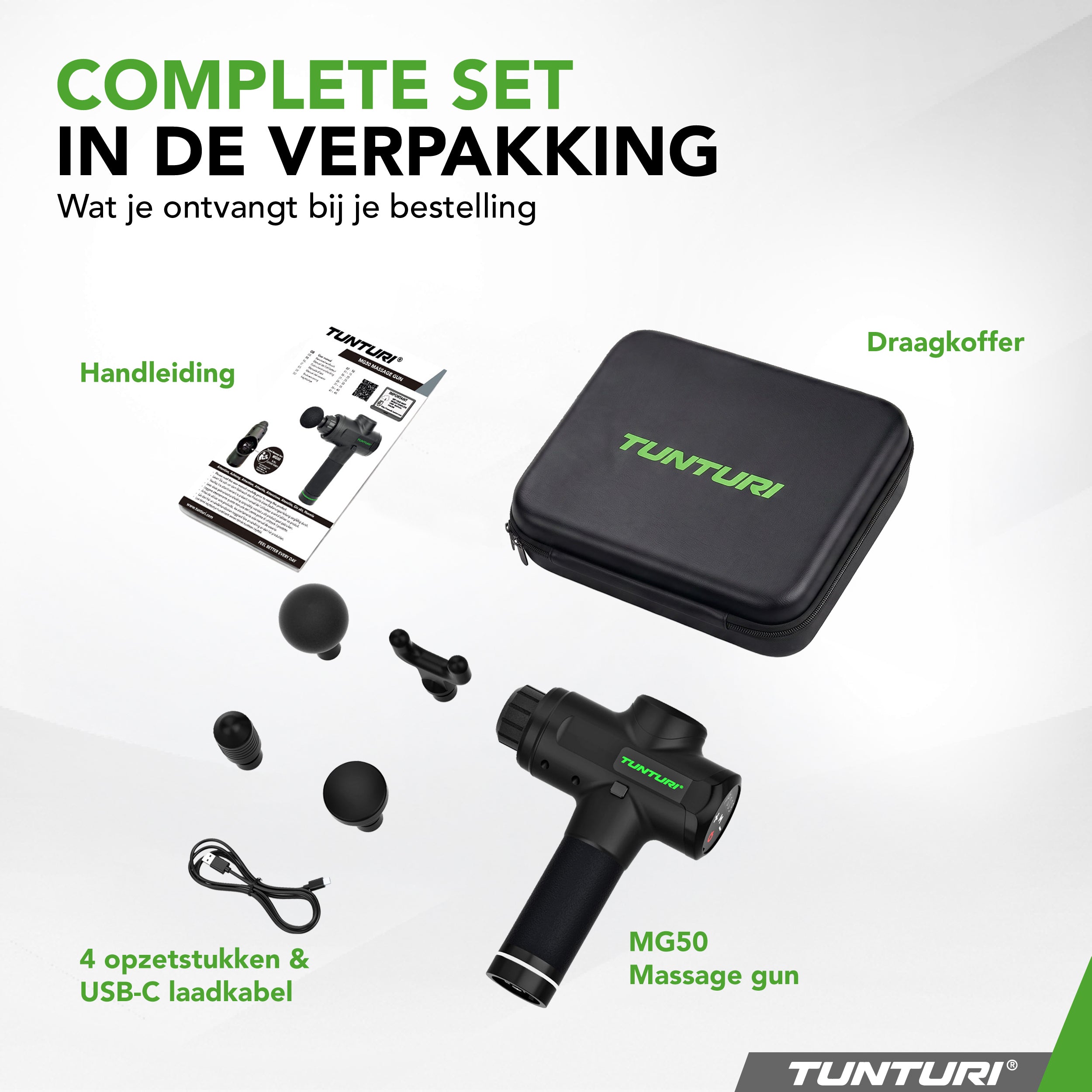 Tunturi MG50 Massage Gun afbeelding 4