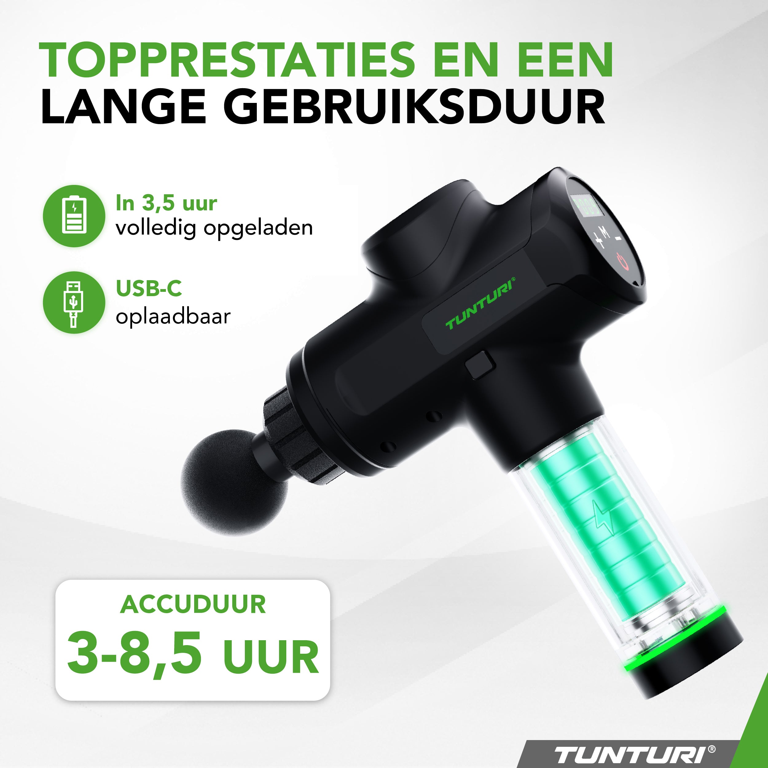 Tunturi MG50 Massage Gun afbeelding 6