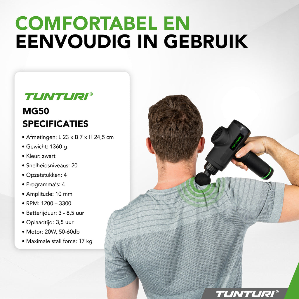 Tunturi MG50 Massage Gun afbeelding 8