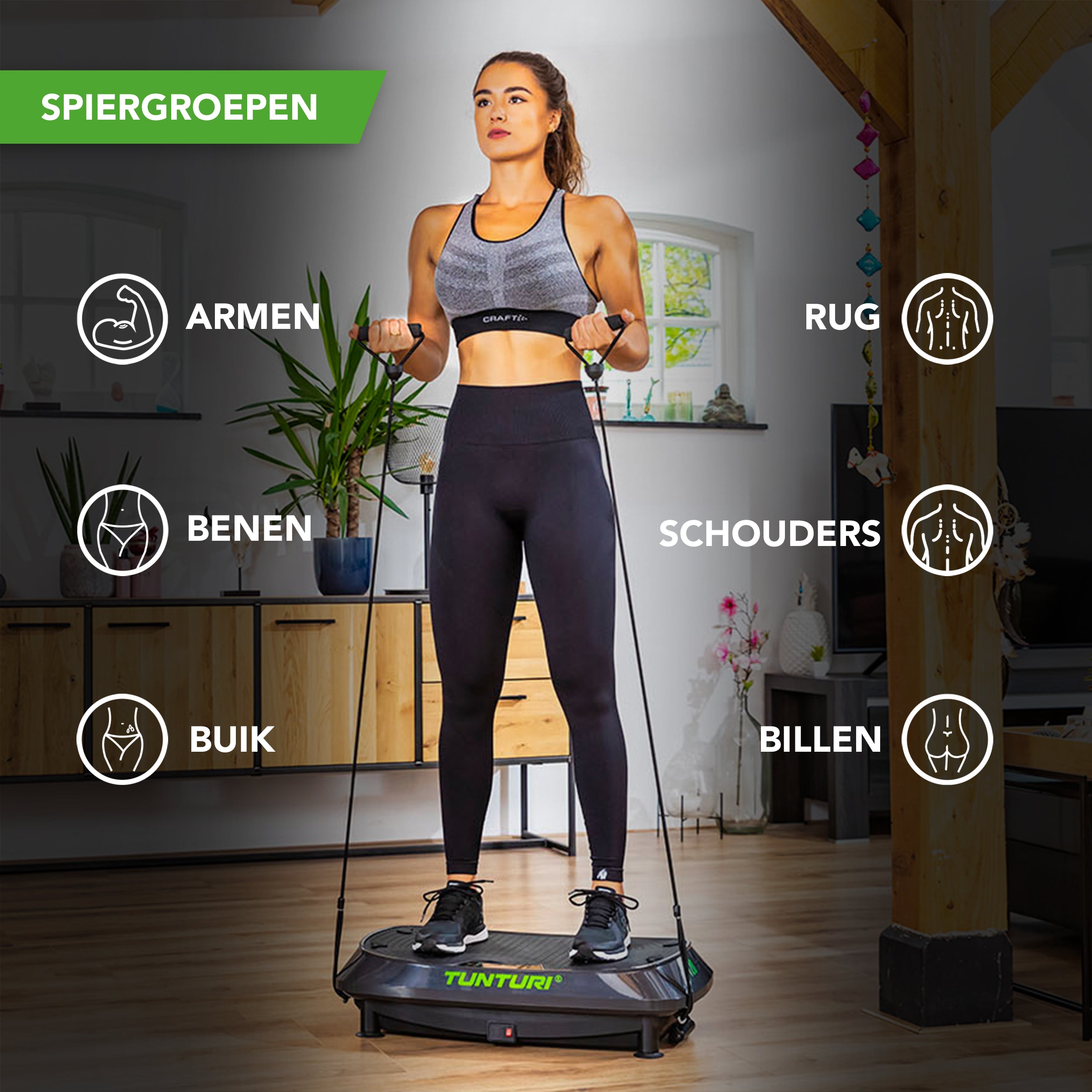 Tunturi Cardio Fit V20 Vibration Plate afbeelding 11