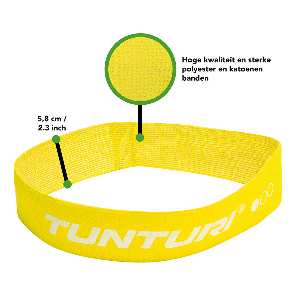 Tunturi Textile Resistance Band set, 3 Pieces afbeelding 12