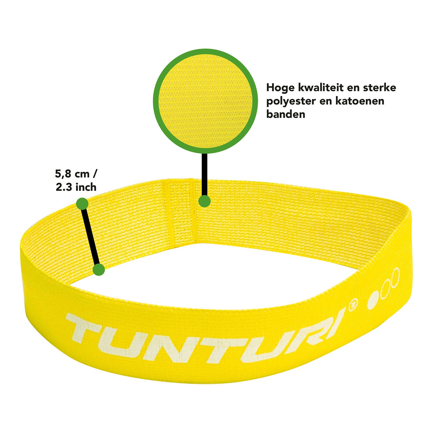 Tunturi Textile Resistance Band set, 3 Pieces afbeelding 12