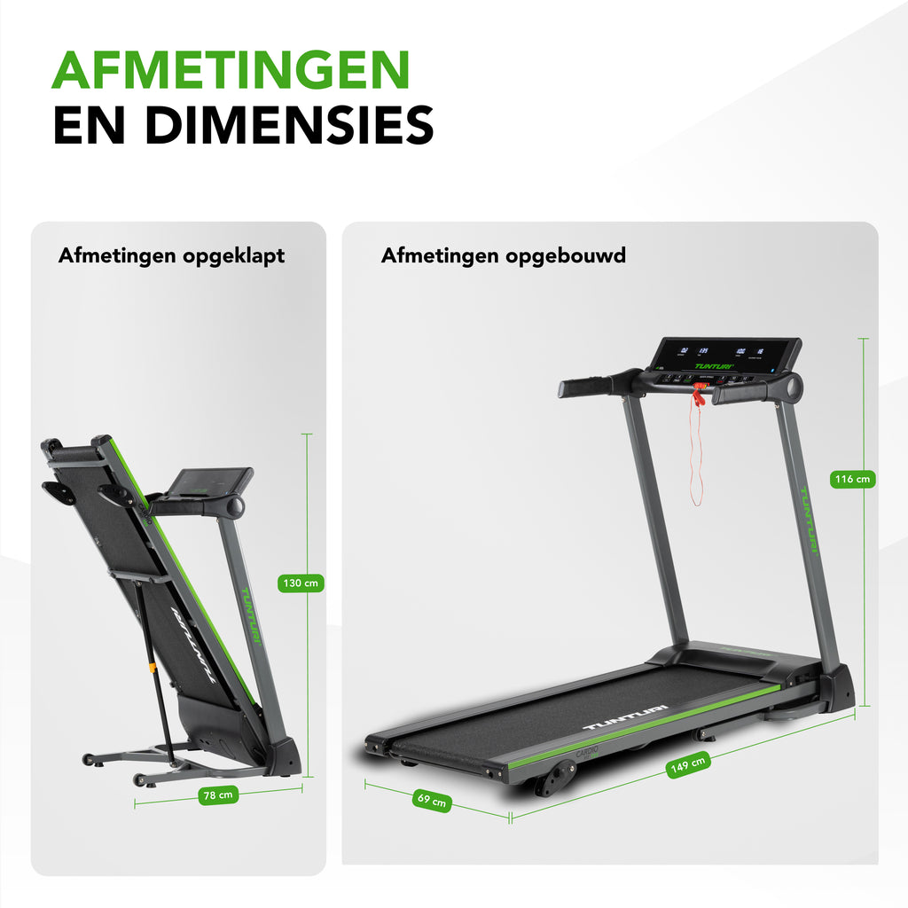 Tunturi Cardio Fit T25 Treadmill (BT) afbeelding 2
