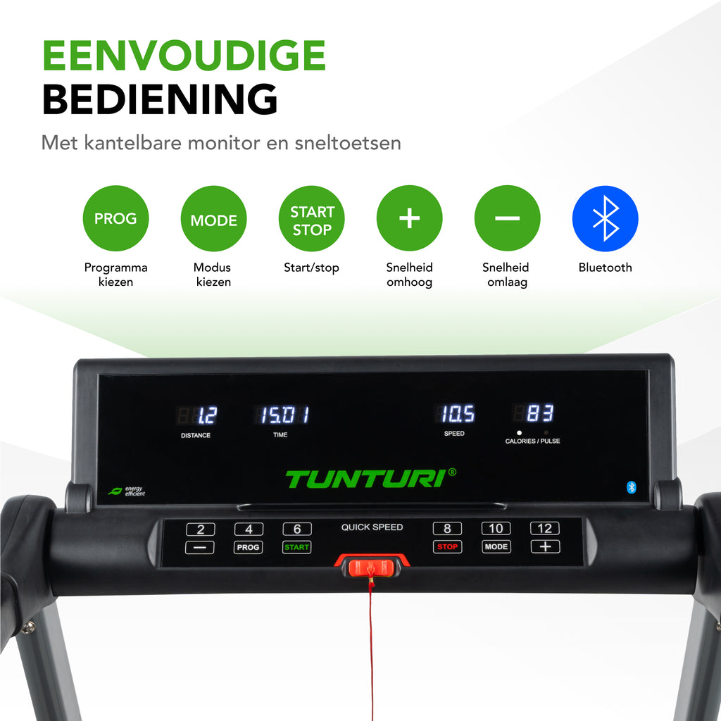 Tunturi Cardio Fit T25 Treadmill (BT) afbeelding 3