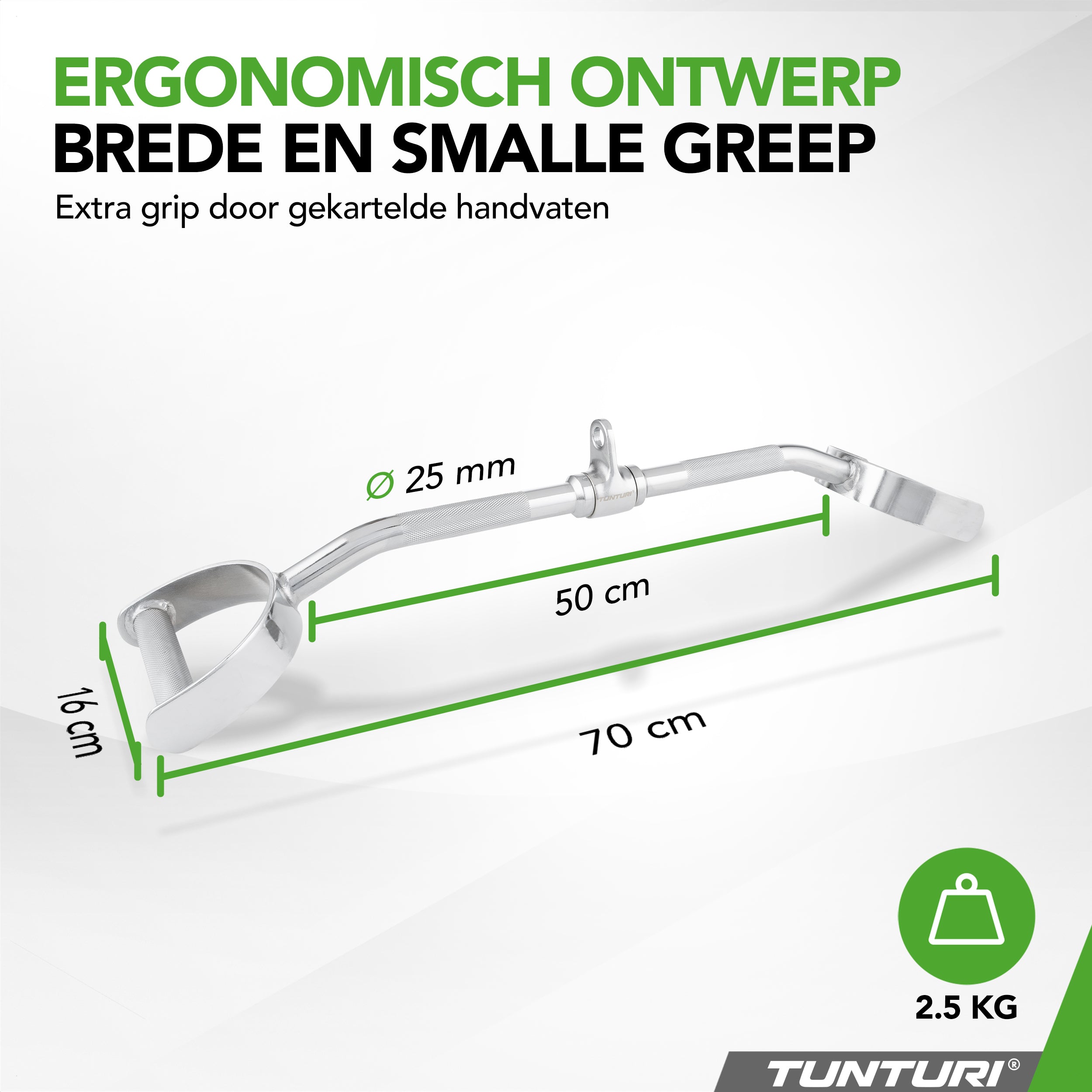 Tunturi Lat Pulldown Bar - 70cm afbeelding 5