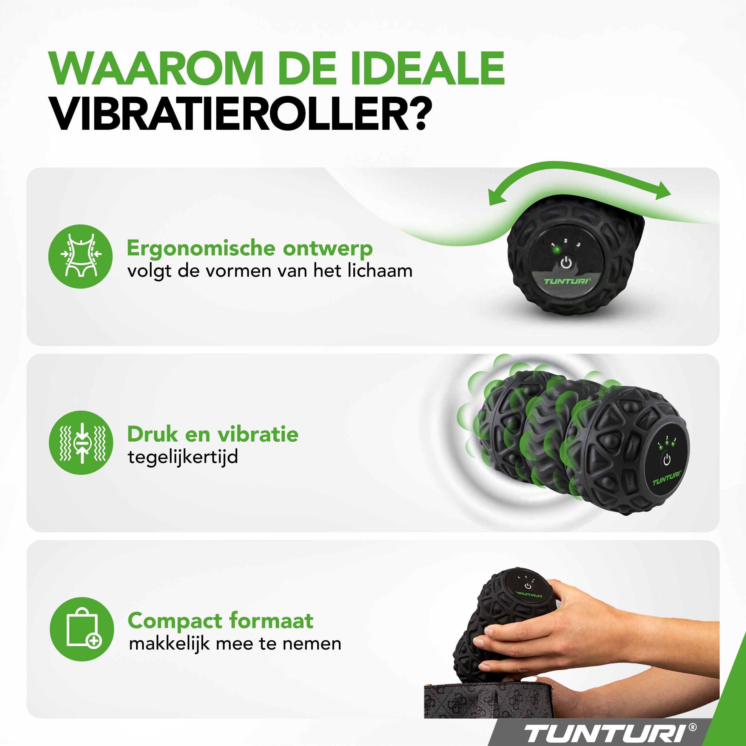 Tunturi Vibrating Massage Roller afbeelding 7