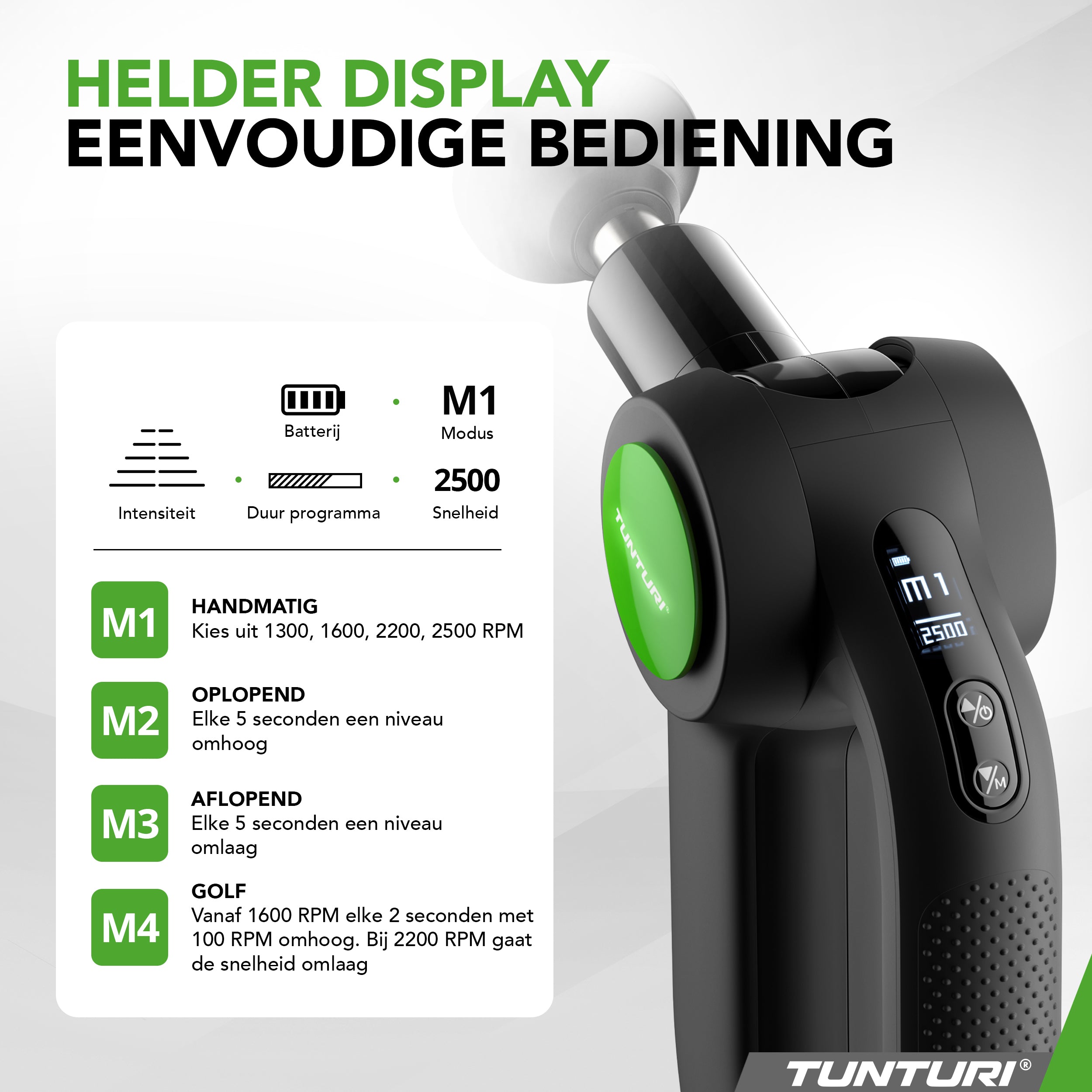 Tunturi MG70 Massage Gun Pro afbeelding 7
