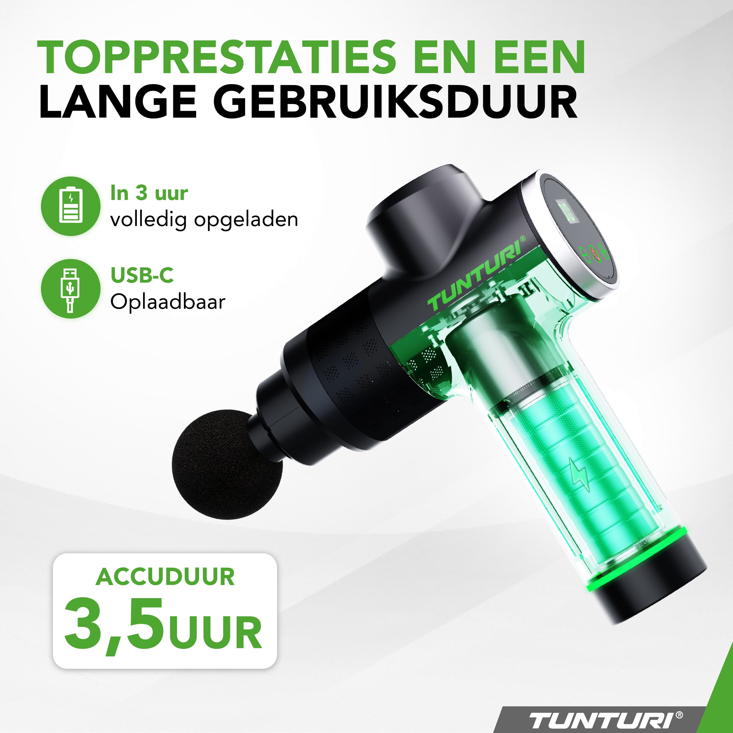 Tunturi MG40 Massage Gun afbeelding 7