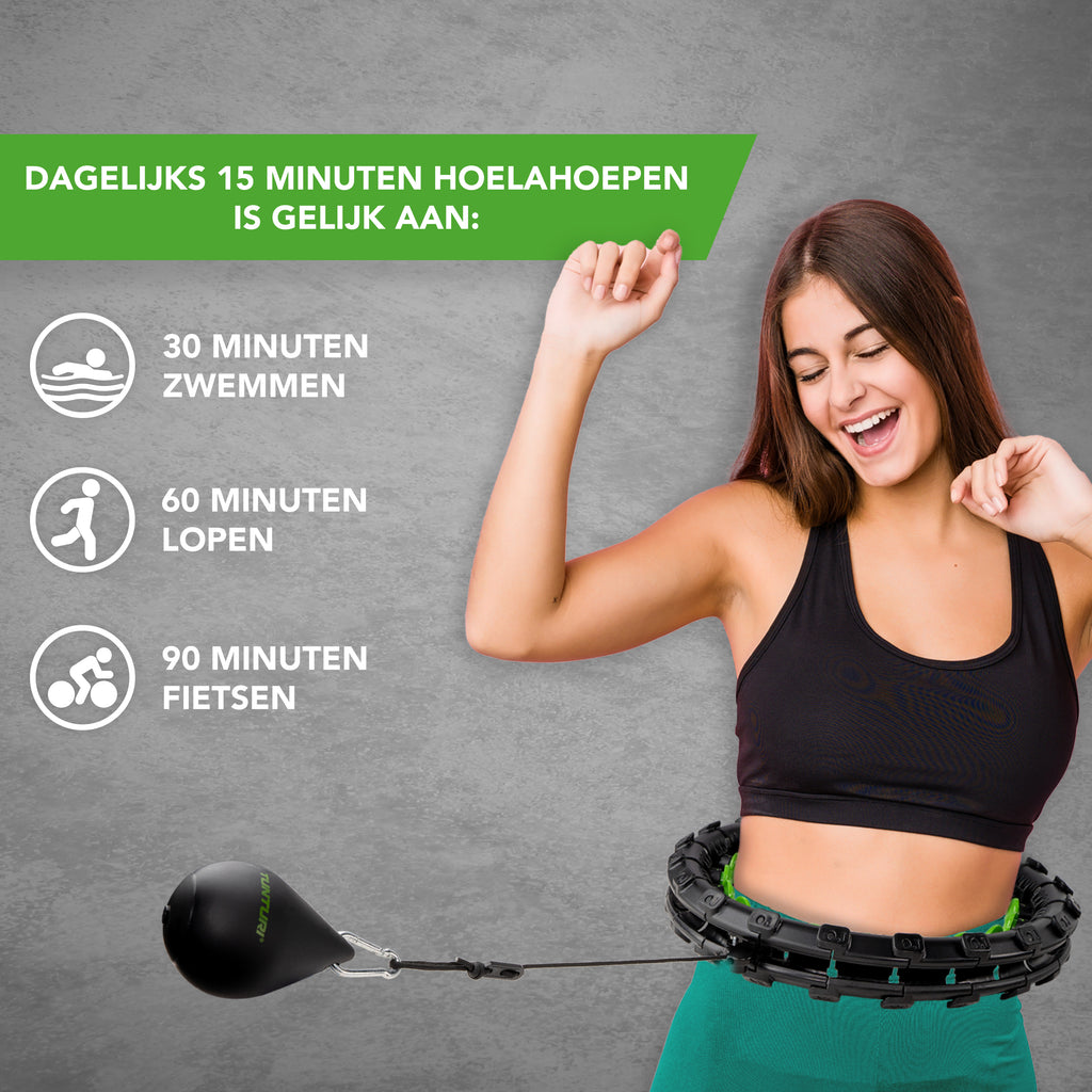 Tunturi Adjustable Hula Hoop Large incl. weight afbeelding 3