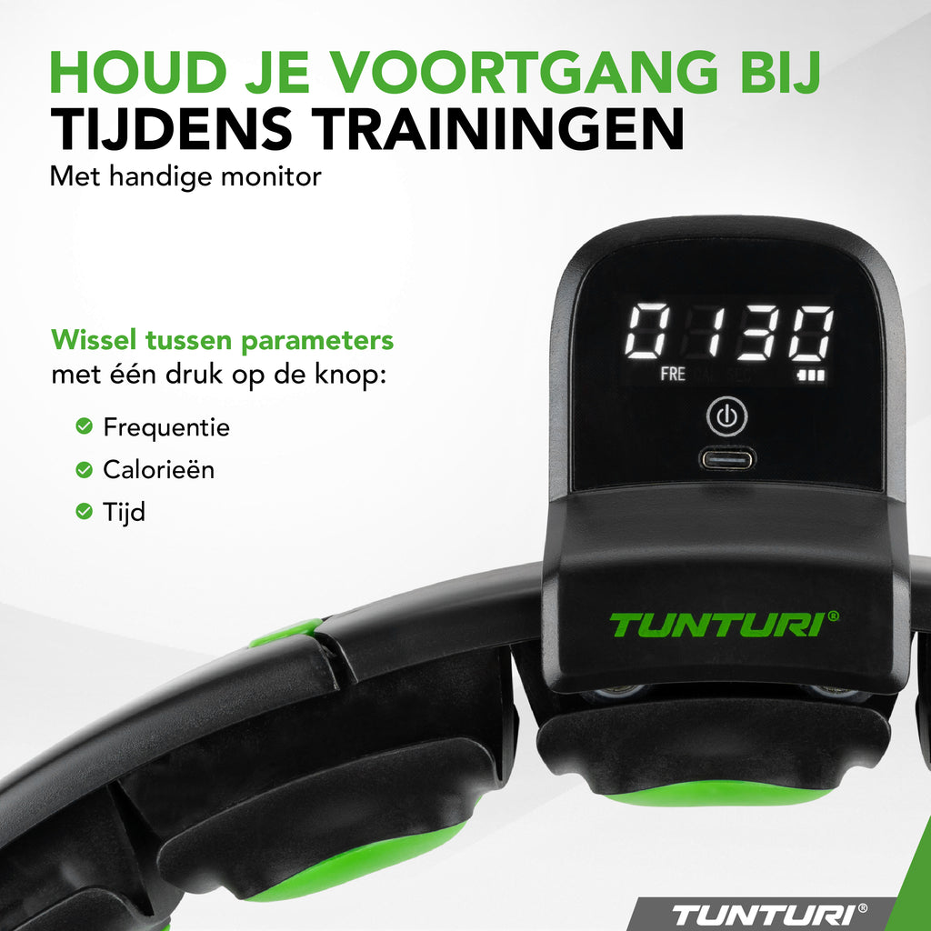 Tunturi Smart Adjustable Hula Hoop - Incl. Display afbeelding 3