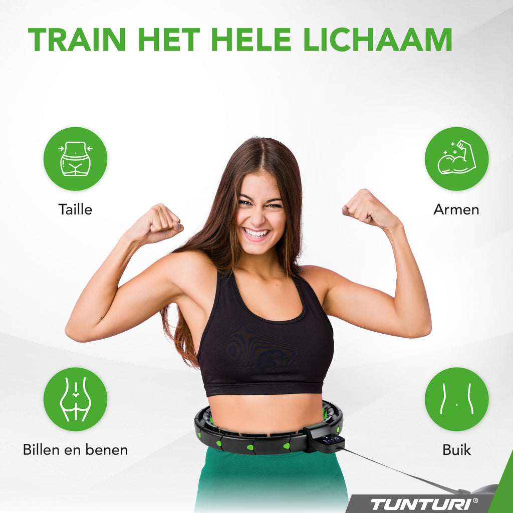 Tunturi Smart Adjustable Hula Hoop - Incl. Display afbeelding 4