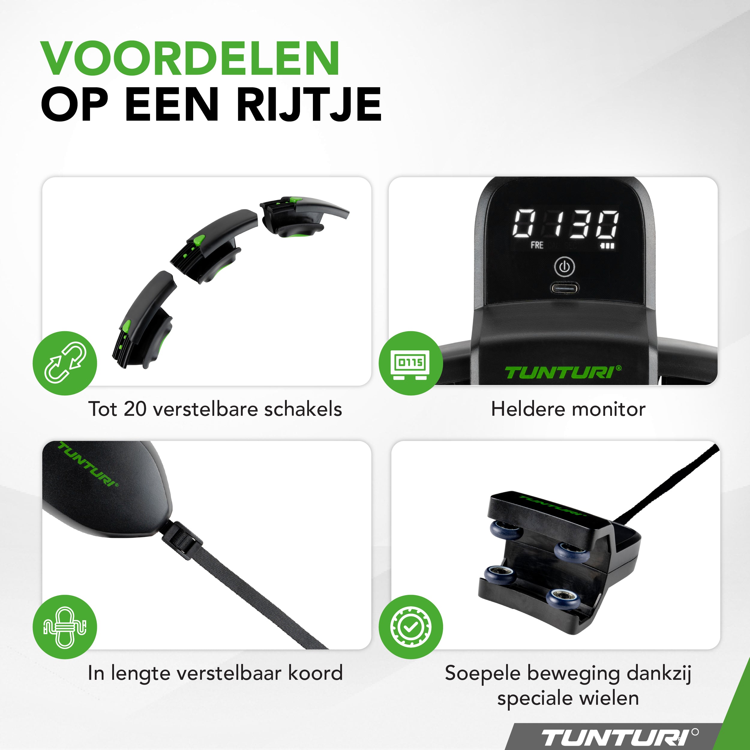 Tunturi Smart Adjustable Hula Hoop - Incl. Display afbeelding 7