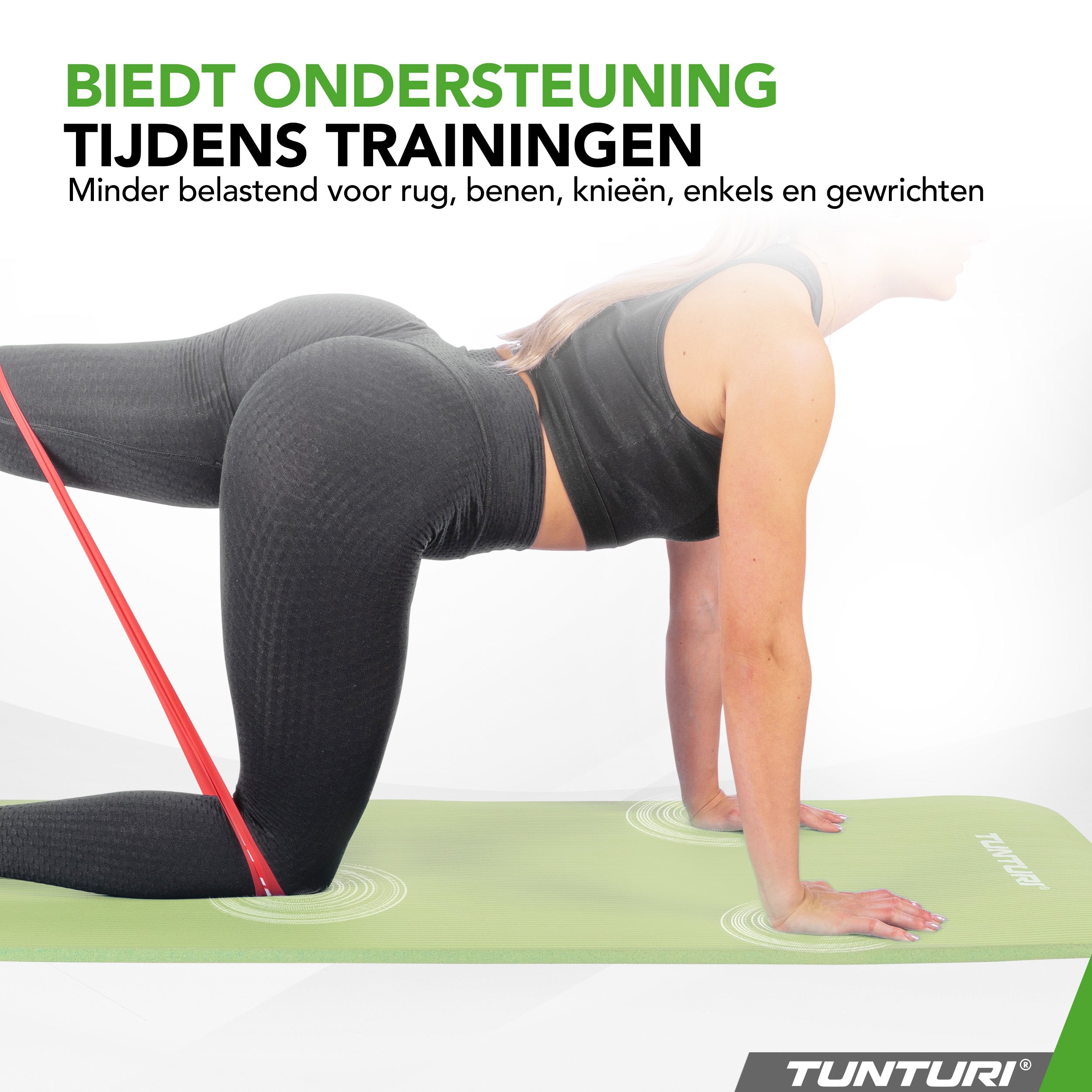 Tunturi Fitnessmat NBR - Mint afbeelding 5