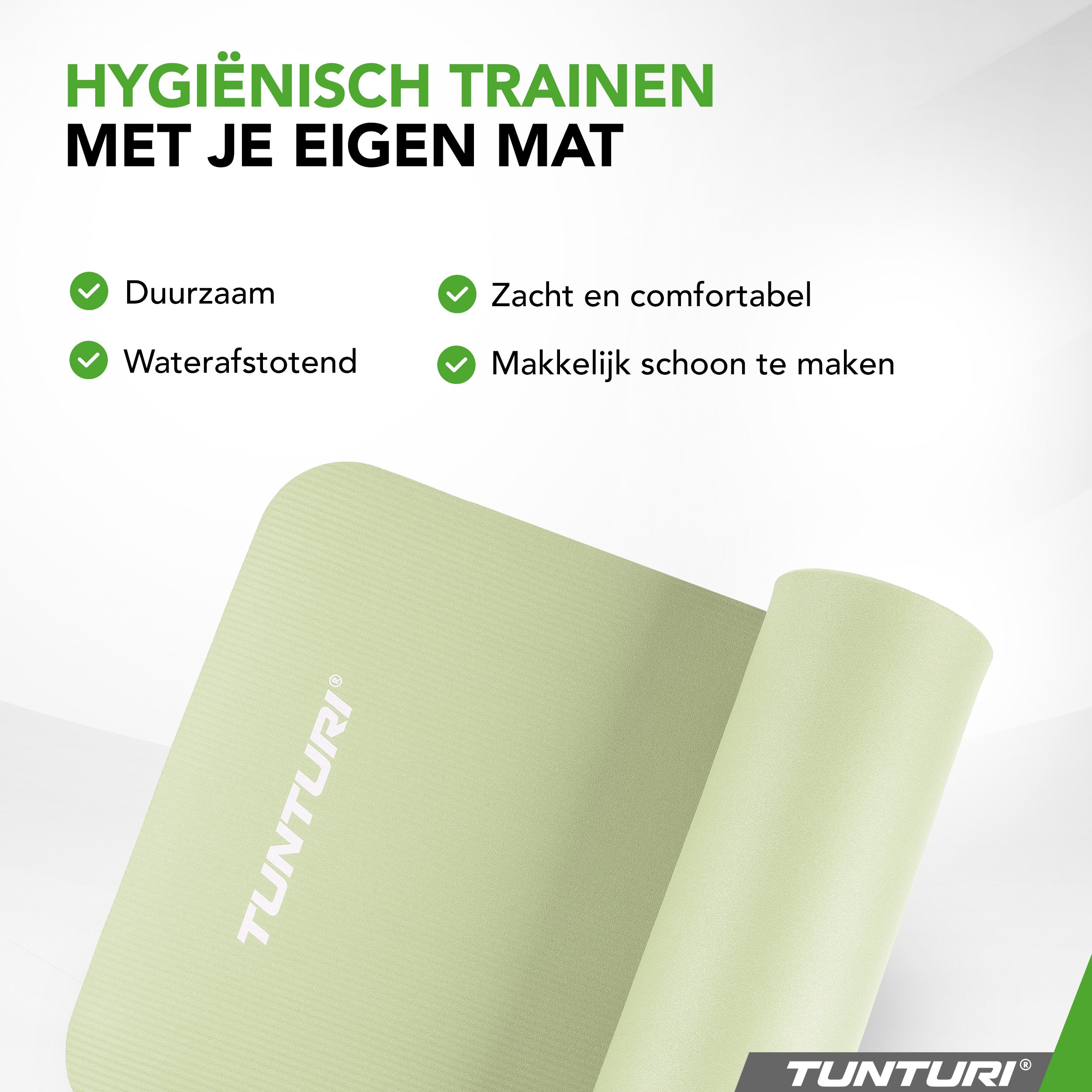 Tunturi Fitnessmat NBR - Mint afbeelding 9