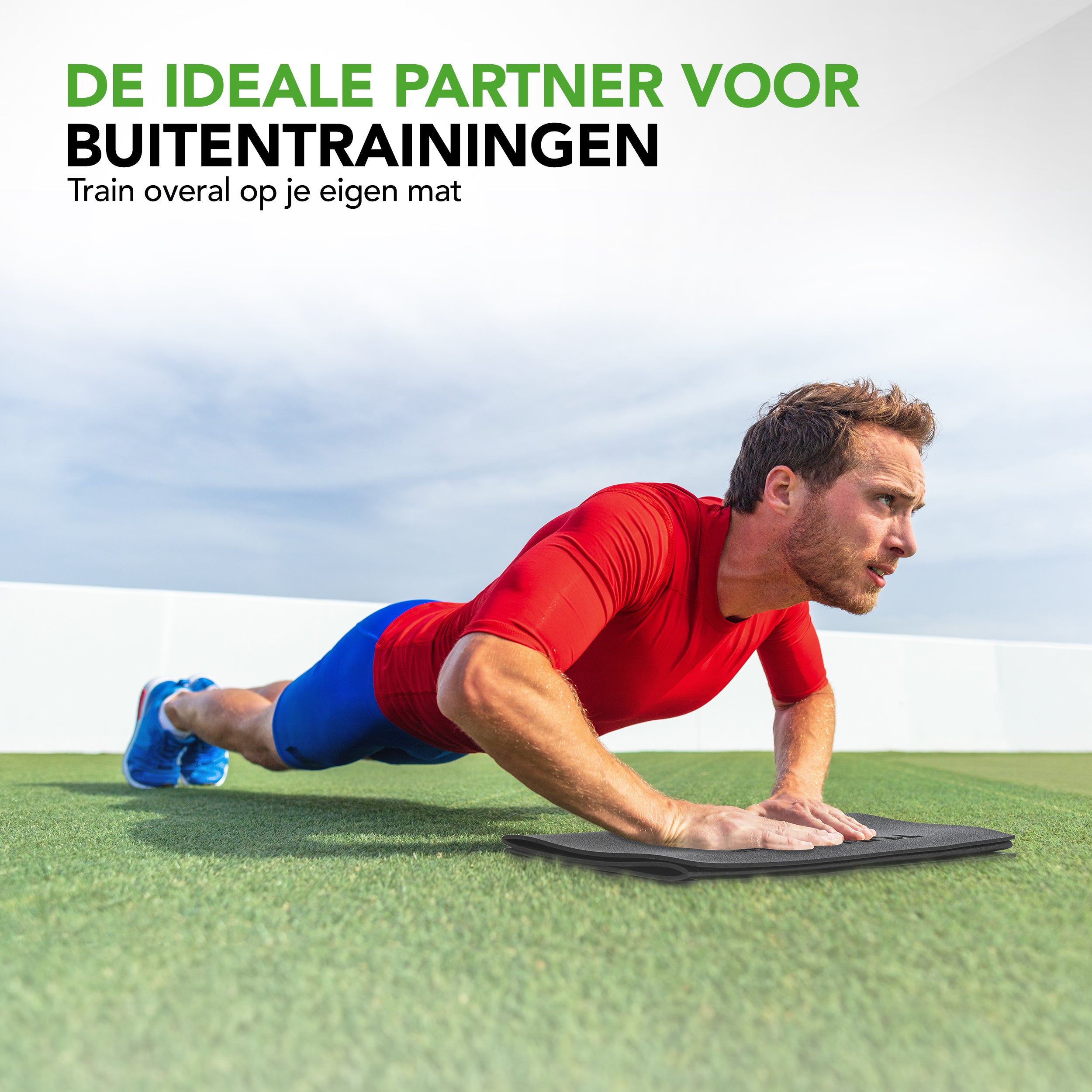 Tunturi Outdoor Fitness Mat, PVC, Black afbeelding 3