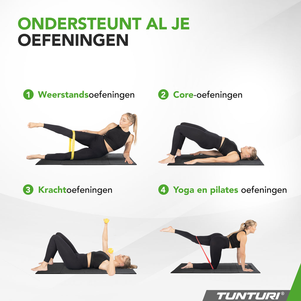 Tunturi Outdoor Fitness Mat, PVC, Black afbeelding 7