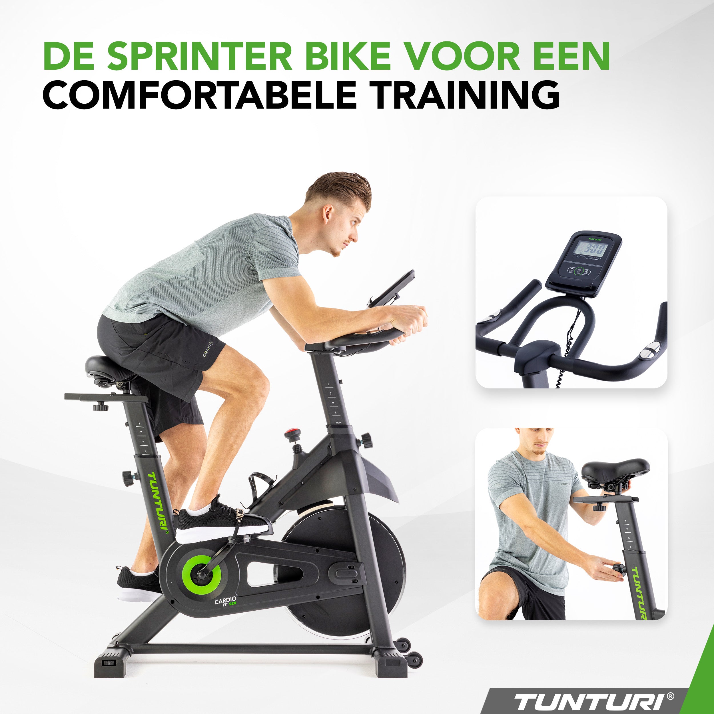 Tunturi Cardio Fit S20 Sprinter Bike afbeelding 10