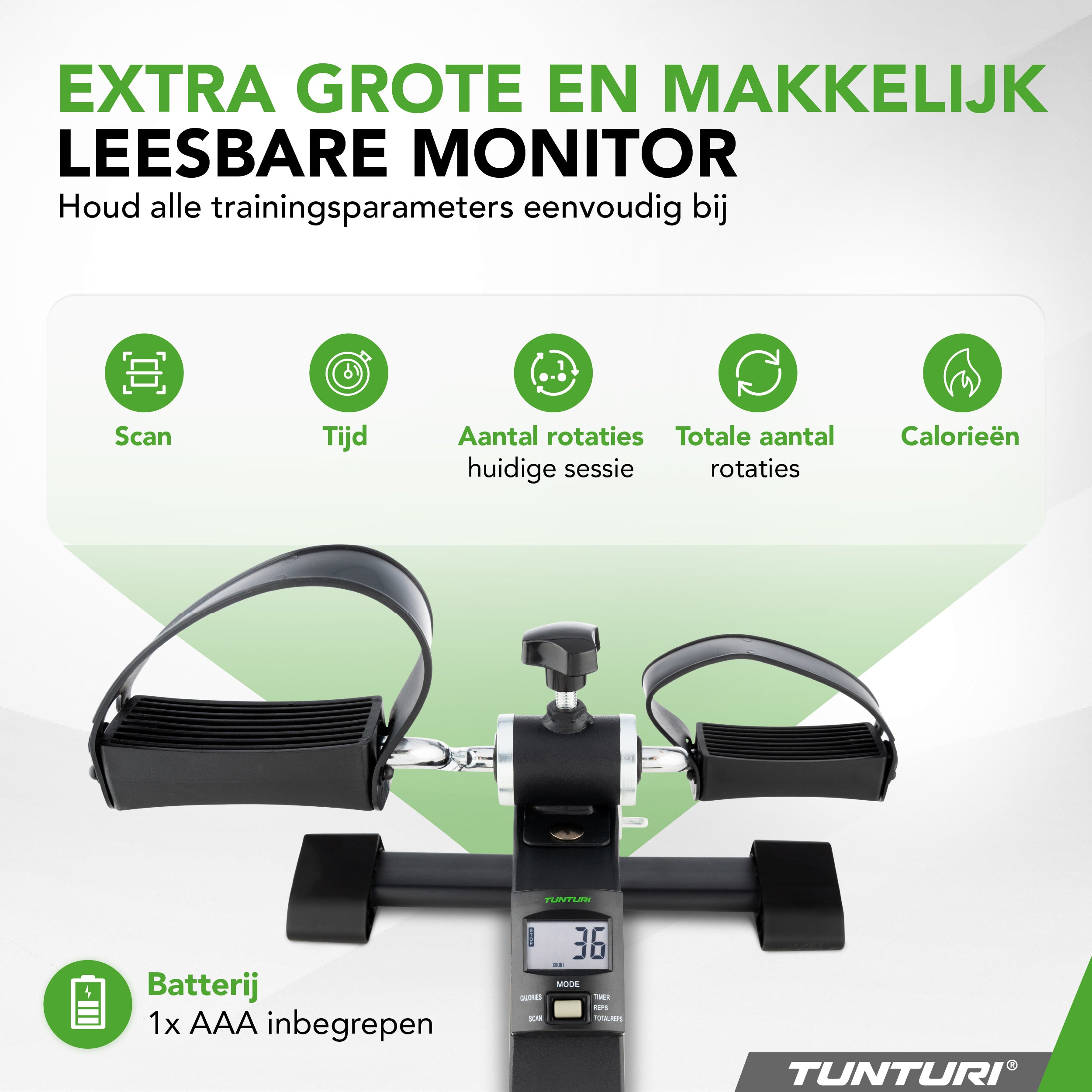Tunturi Mini Bike Pro - Incl. Display afbeelding 3