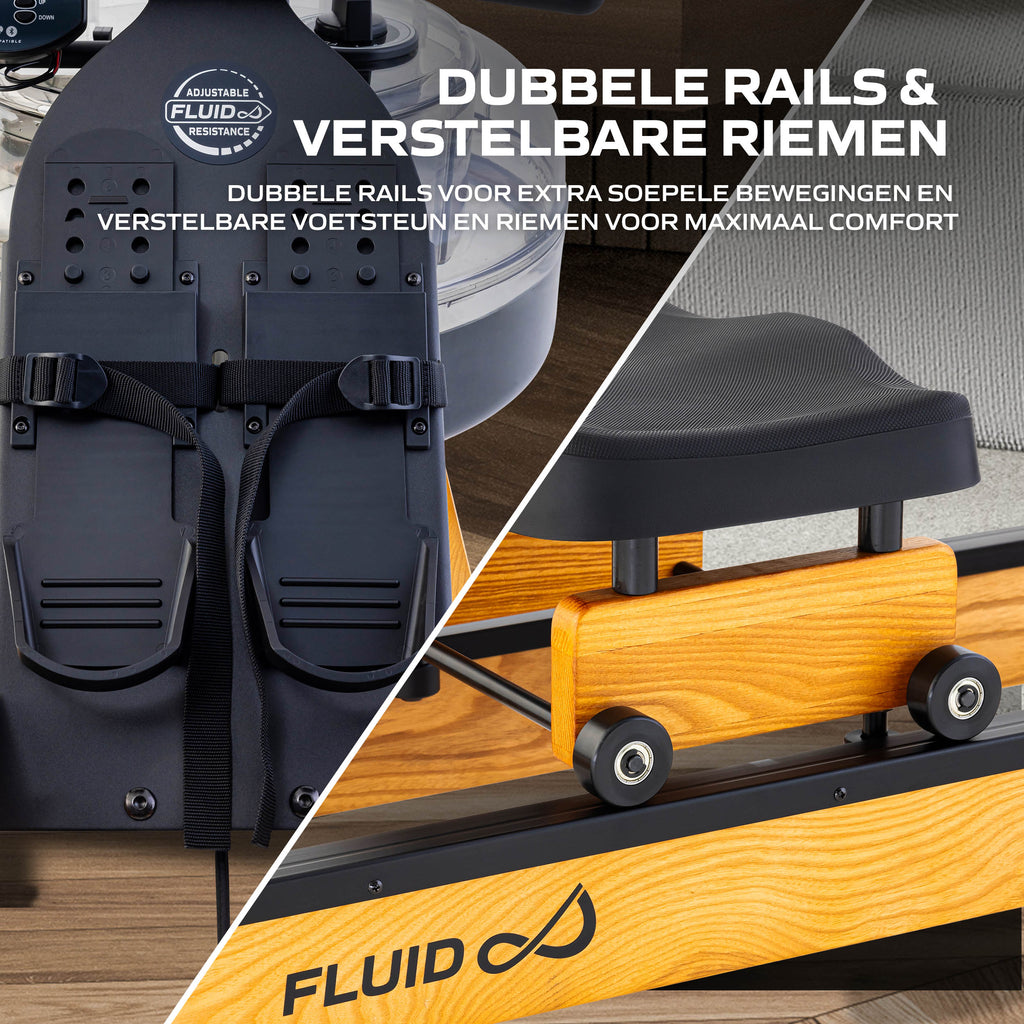 Fluid Rower Apollo XL (beech color) (1/2) afbeelding 6
