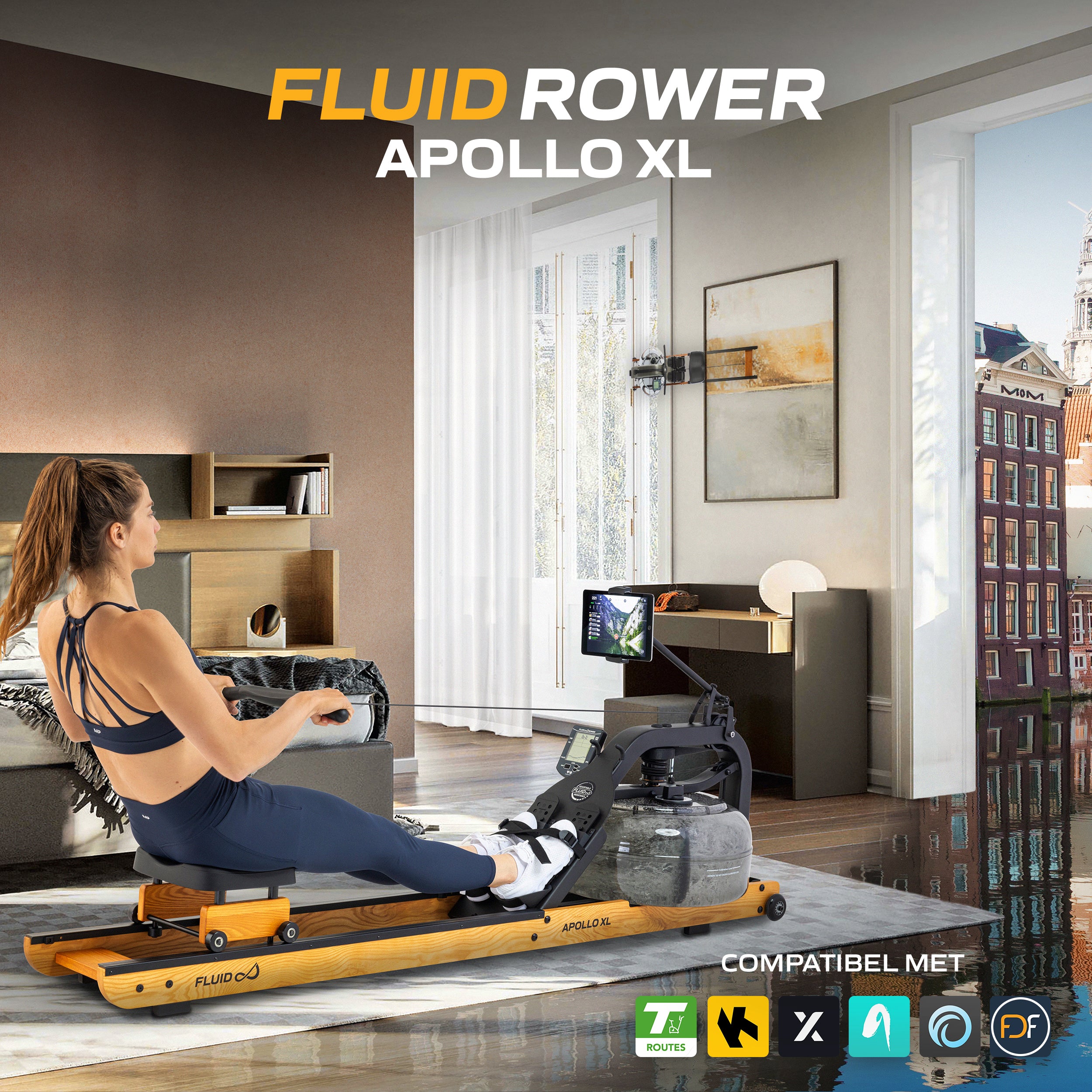 Fluid Rower Apollo XL (beech color) (1/2) afbeelding 7