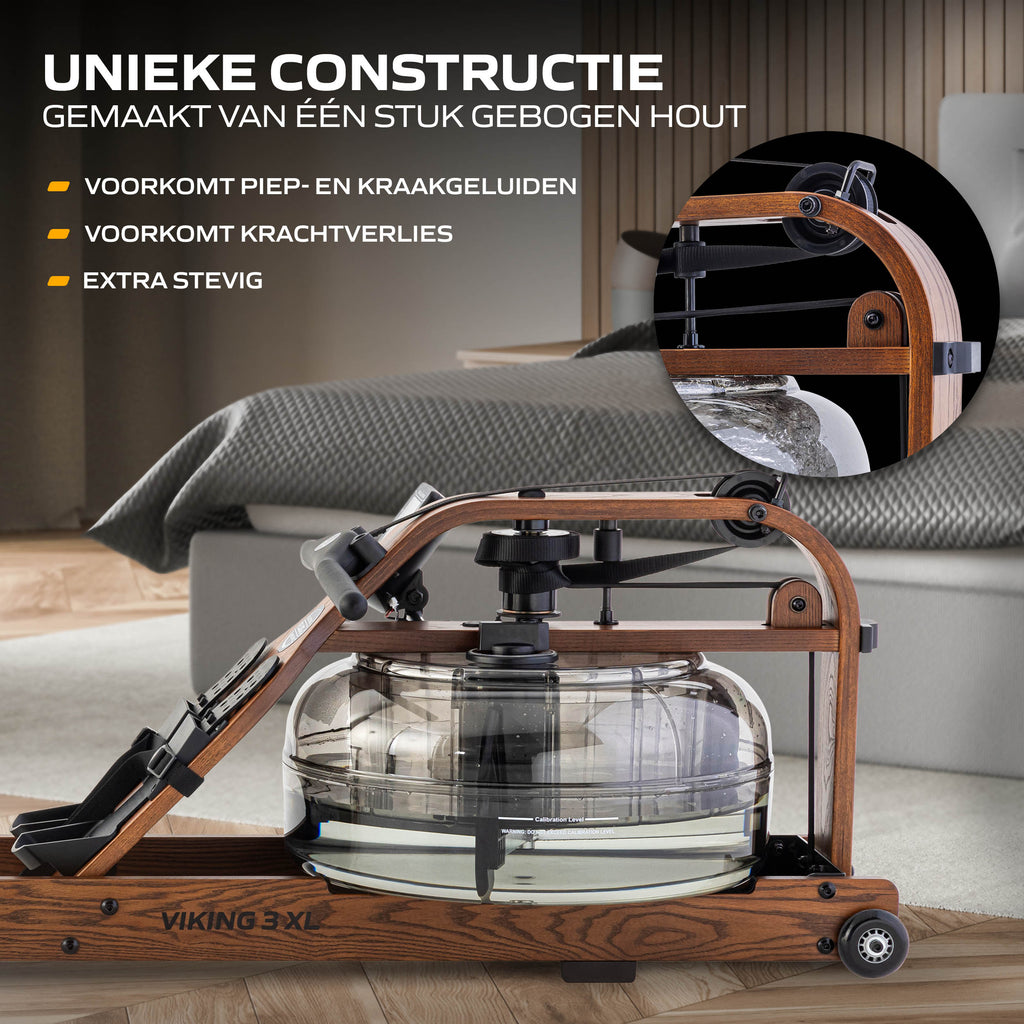 Fluid Rower Viking 3 XL (Walnut color) (1/2) afbeelding 2