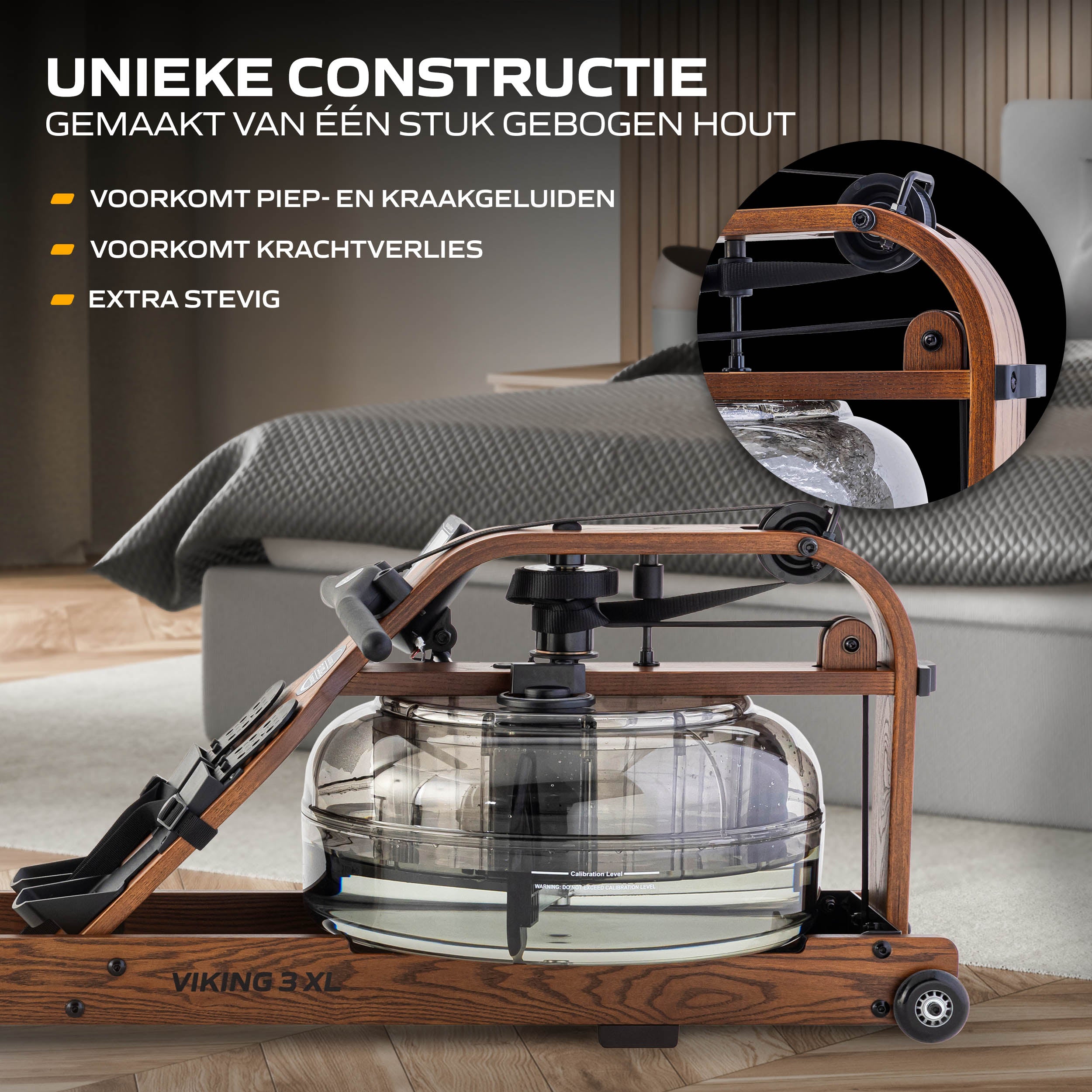 Fluid Rower Viking 3 XL (Walnut color) (1/2) afbeelding 2