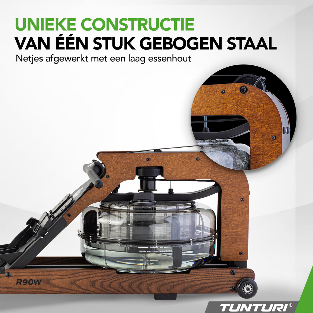 Tunturi Signature R90W Rower, By Fluid (1/2) afbeelding 3