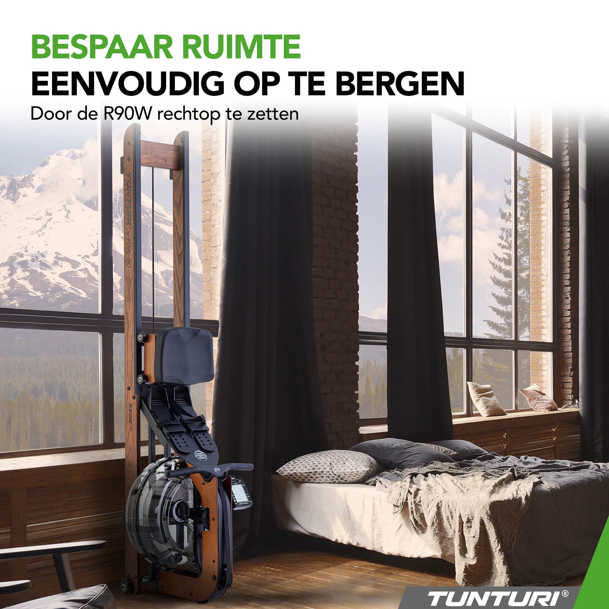 Tunturi Signature R90W Rower, By Fluid (1/2) afbeelding 5