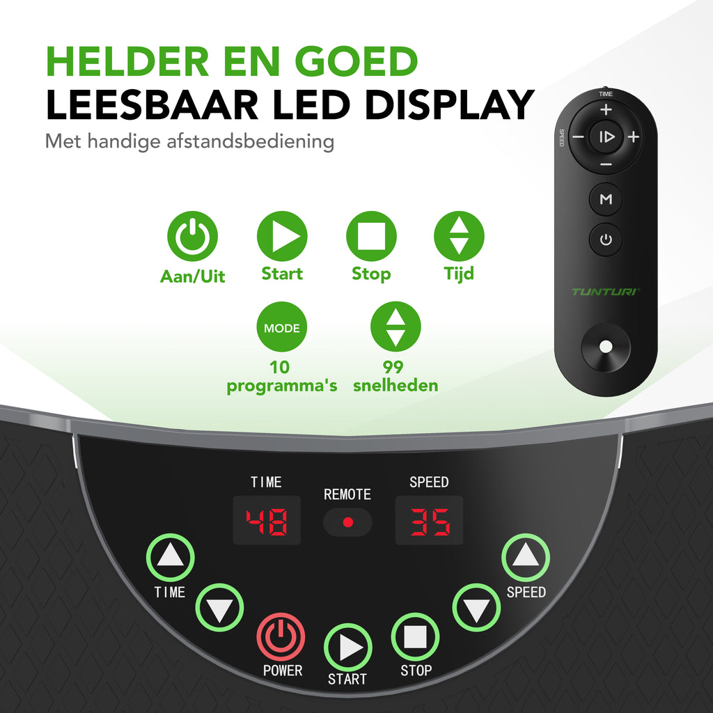 Tunturi Cardio Fit V30 Vibration plate afbeelding 2