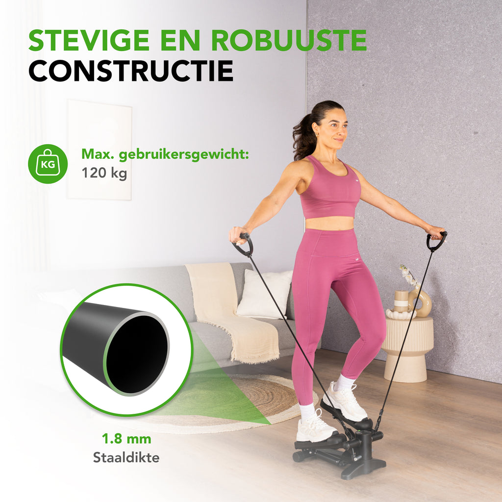Tunturi Stepper, Black, Incl. Display afbeelding 9