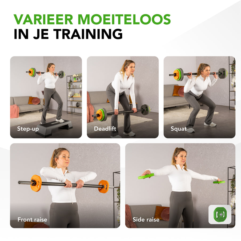 Tunturi Aerobic Pump Set, 20kg, Rubber afbeelding 4