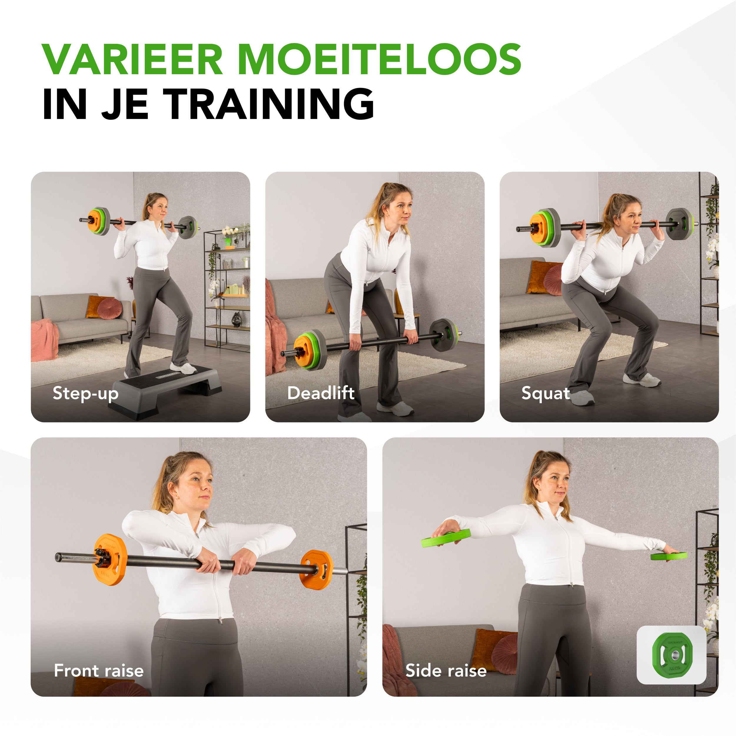Tunturi Aerobic Pump Set, 20kg, Rubber afbeelding 4