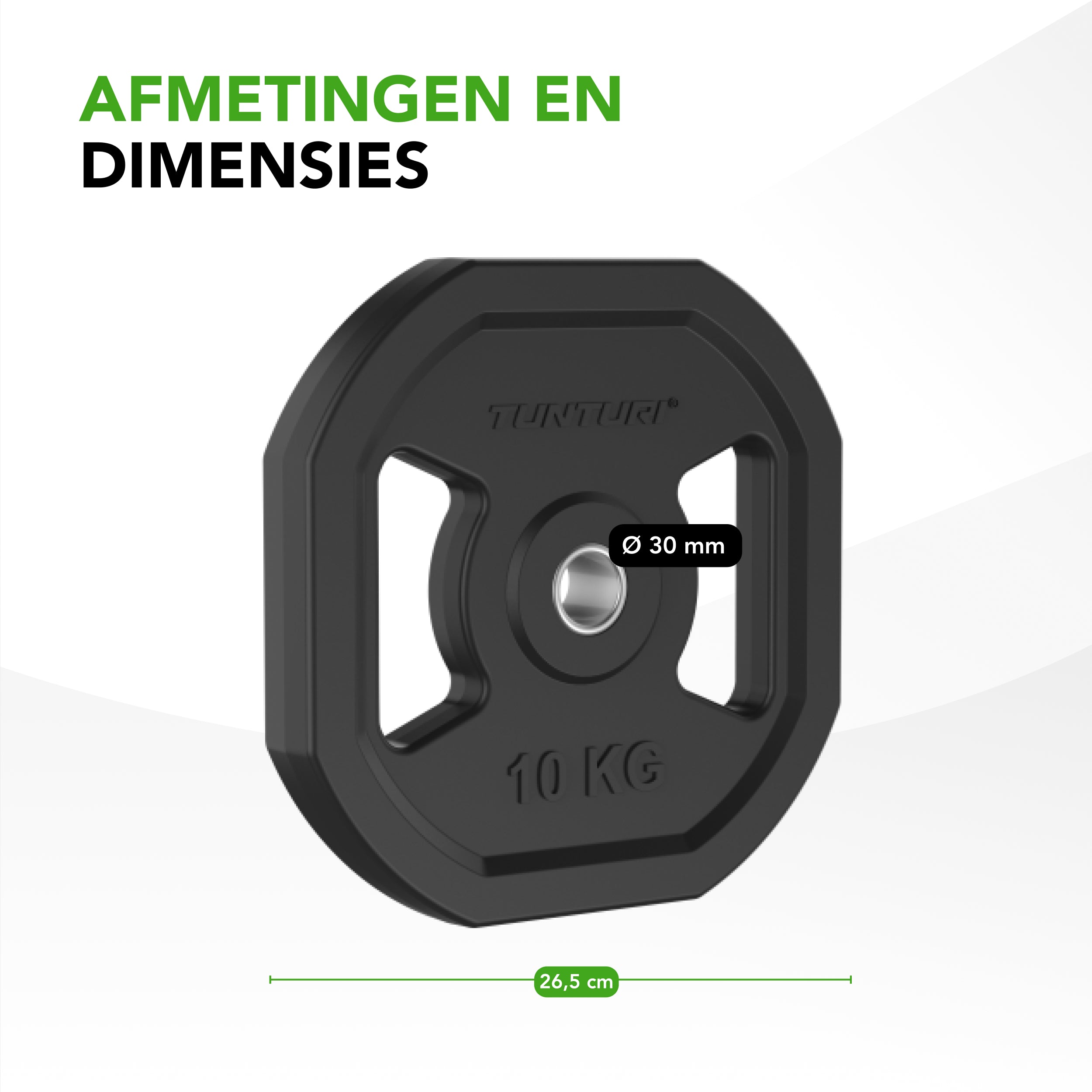Tunturi Aerobic Pump Plate Pair, 10kg, Rubber afbeelding 3