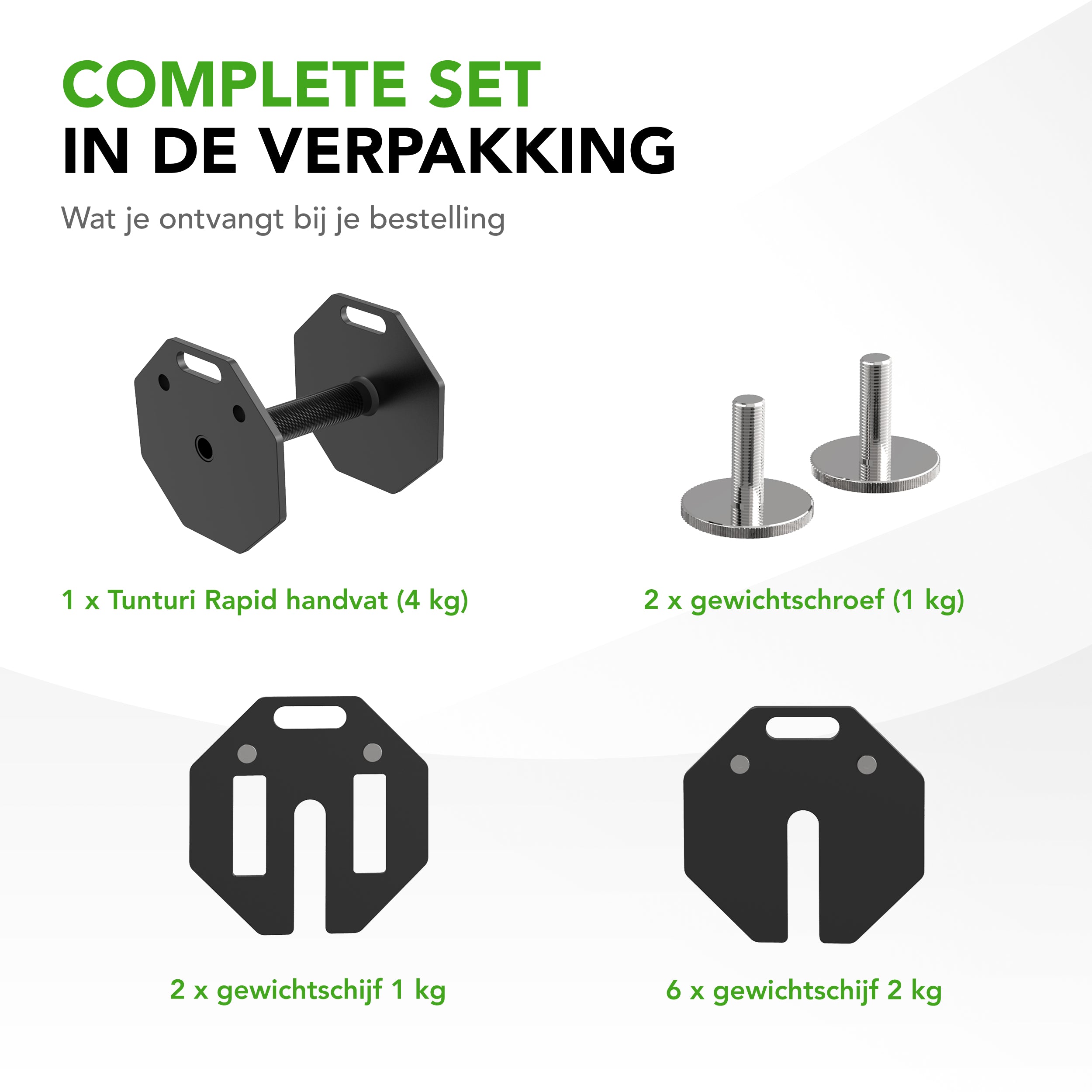 Tunturi Rapid Adjustable Dumbbell Set, 20kg, per piece afbeelding 3