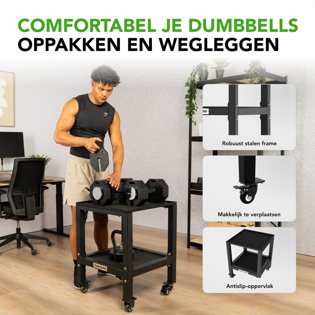 Tunturi Rapid Adjustable Dumbbell Stand afbeelding 2