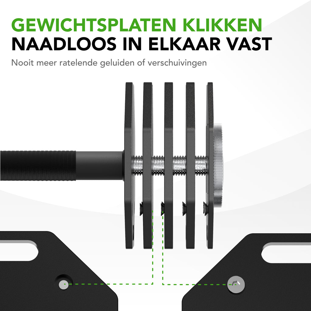 Tunturi Rapid Adjustable Barbell, 11kg afbeelding 9