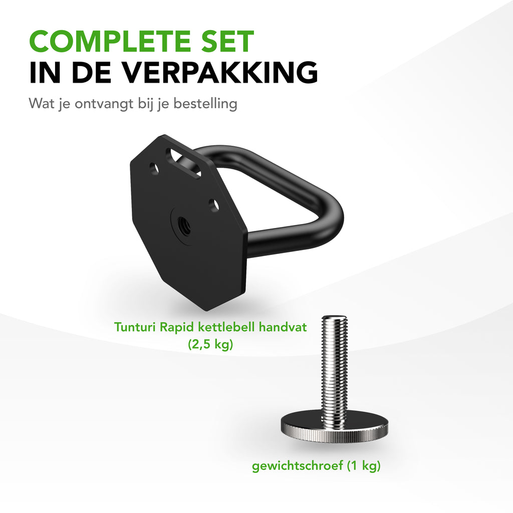 Tunturi Rapid Adjustable Kettlebell Handle, 3,5kg afbeelding 3
