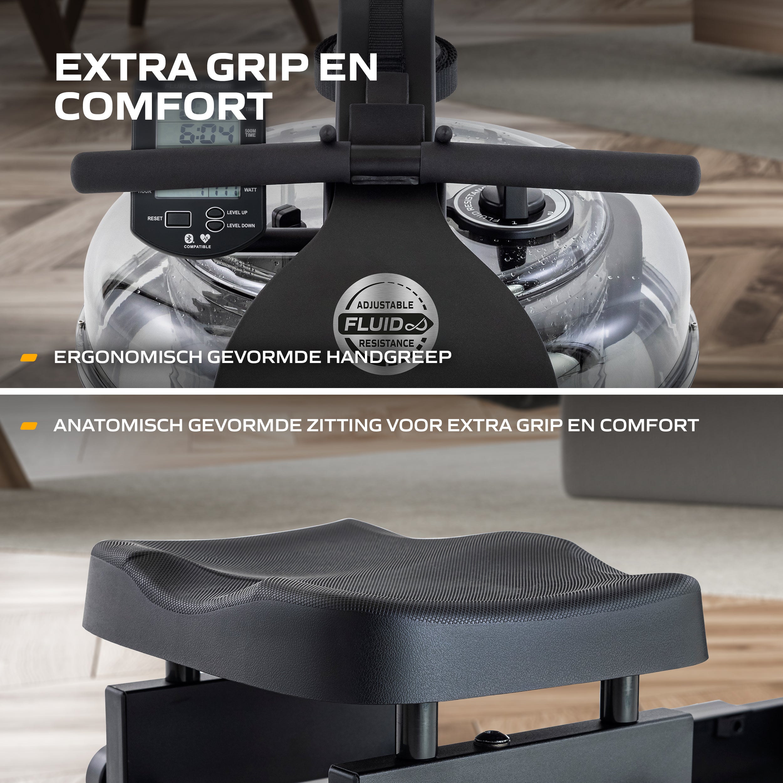 Fluid Rower Neon Plus Black (BT) (1/2) afbeelding 7