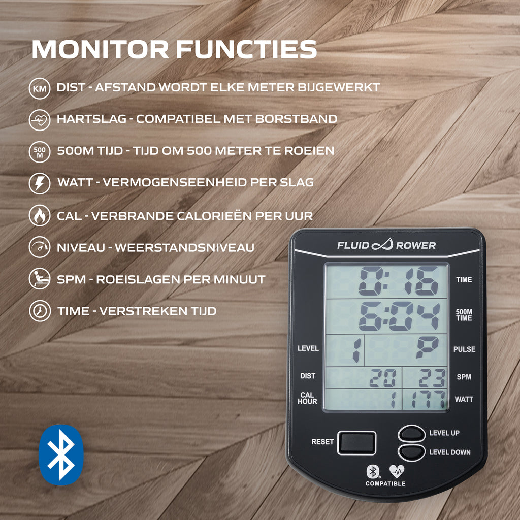 Fluid Rower Apollo Plus (BT) (1/2) afbeelding 5