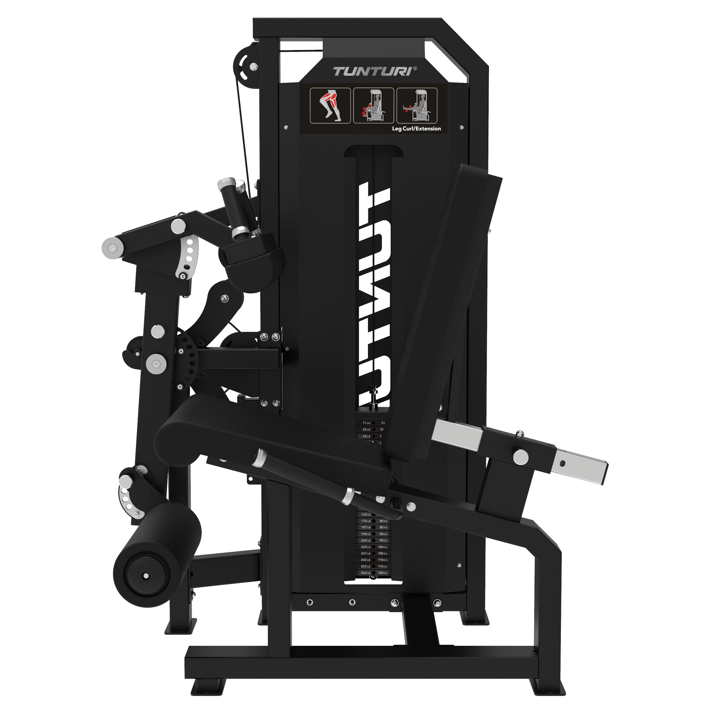 Tunturi Platinum - Dual Leg Curl/Extension - Selectorized - V-series afbeelding 3