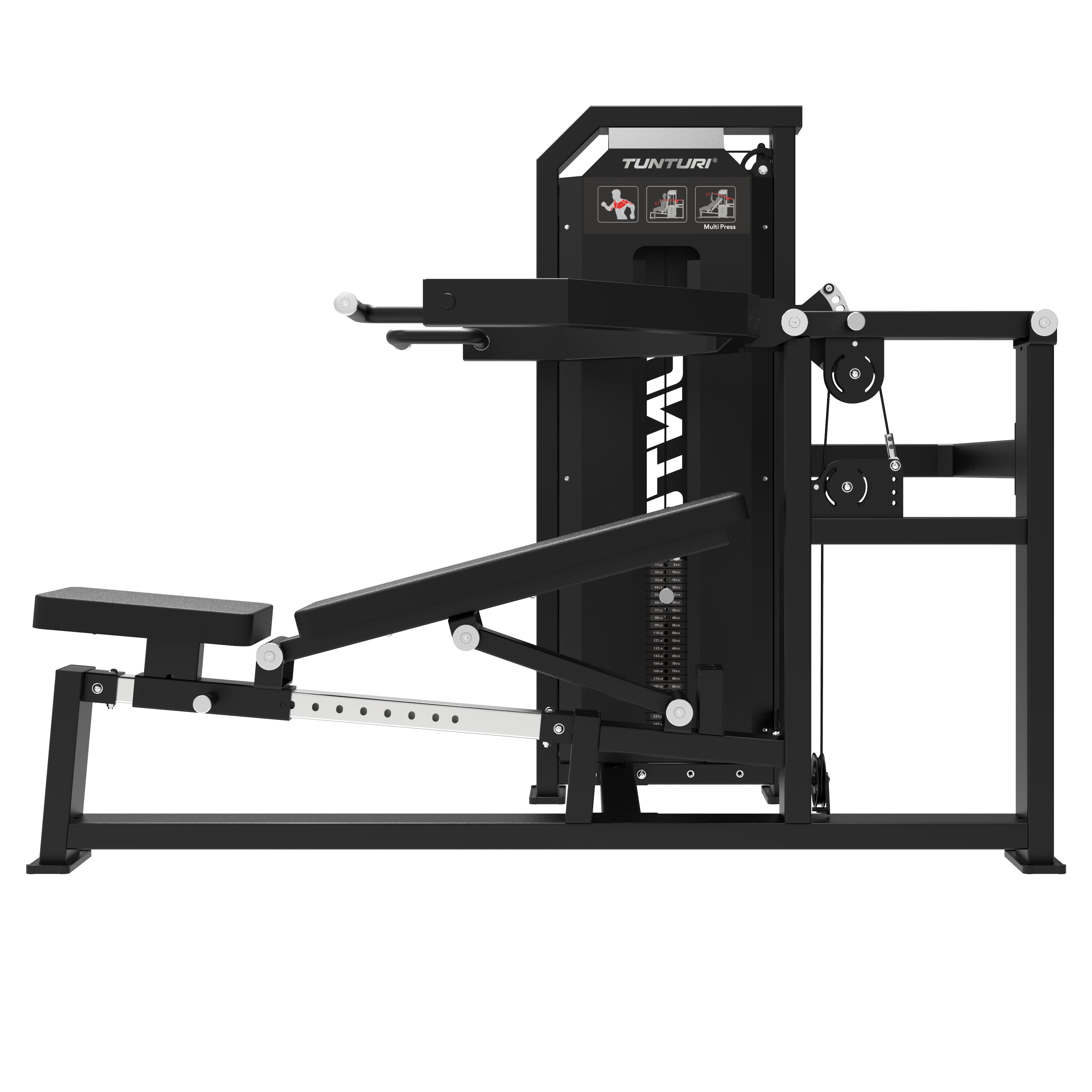 Tunturi Platinum - Multi Press - Selectorized - V-series afbeelding 3