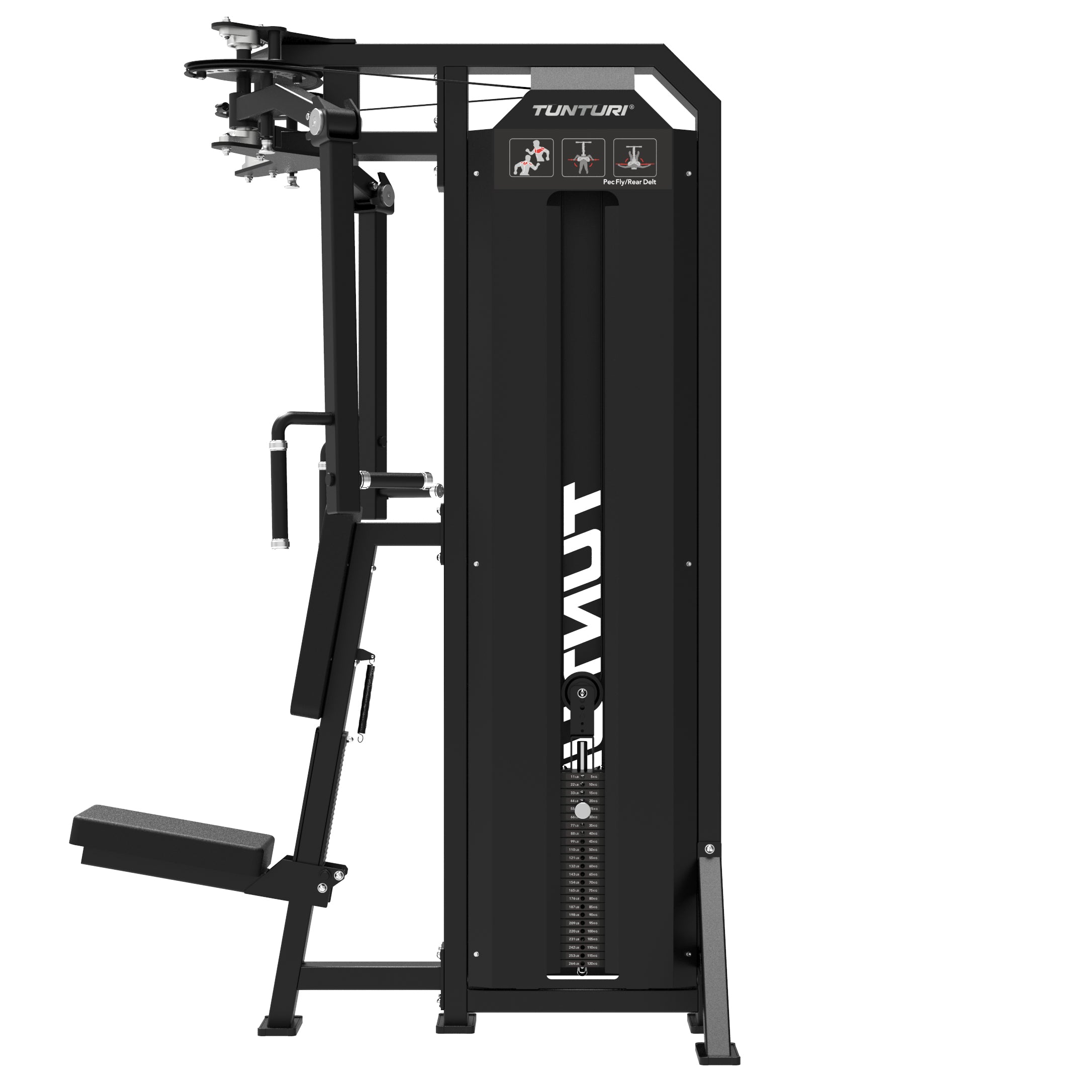 Tunturi Platinum - Dual Pec Fly/Rear Delt - Selectorized - V-series afbeelding 3