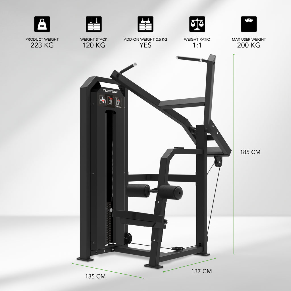 Tunturi Platinum - Lat Pulldown - Selectorized - V-series afbeelding 2