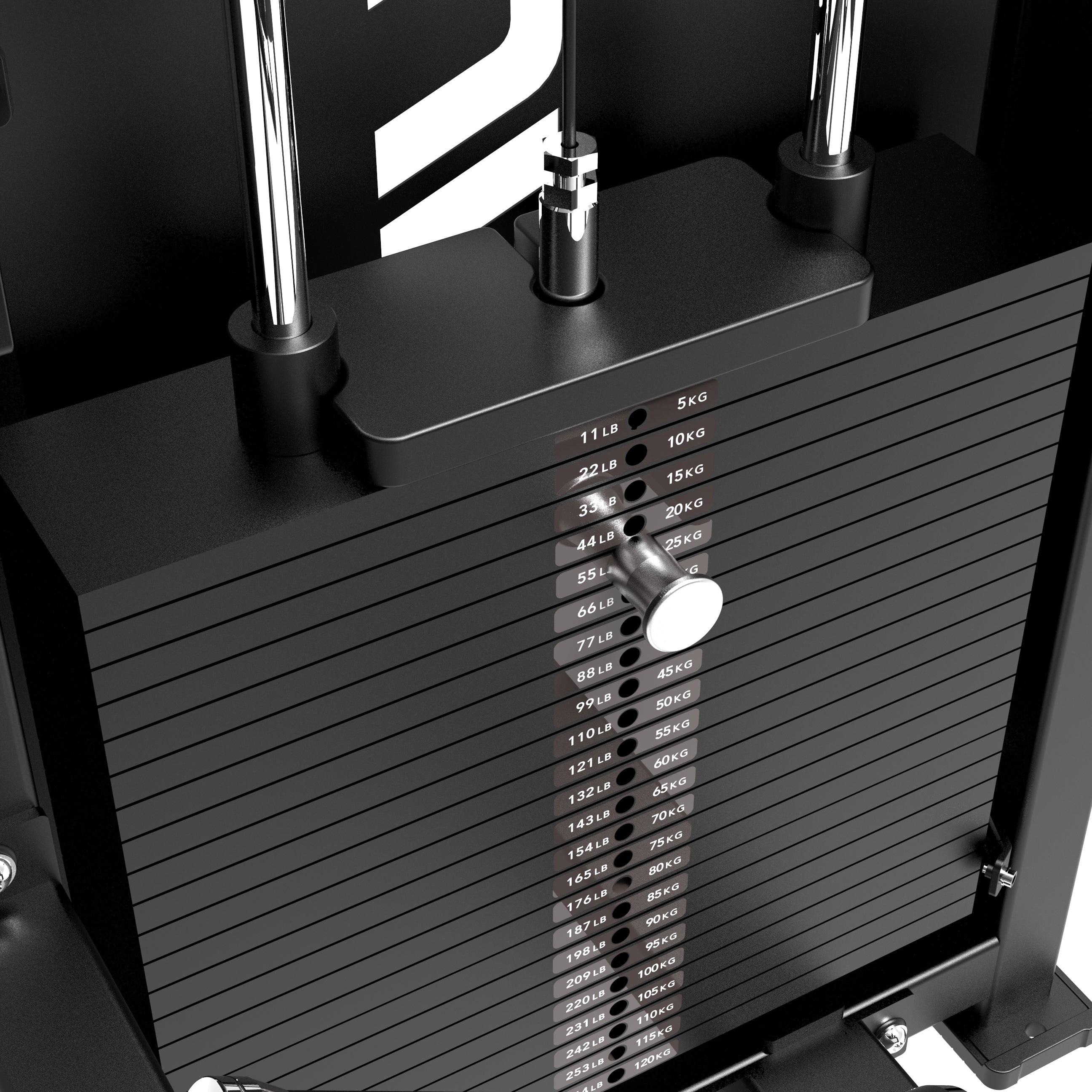 Tunturi Platinum - Dual Lat Pulldown/Low row - Selectorized - V-series afbeelding 11