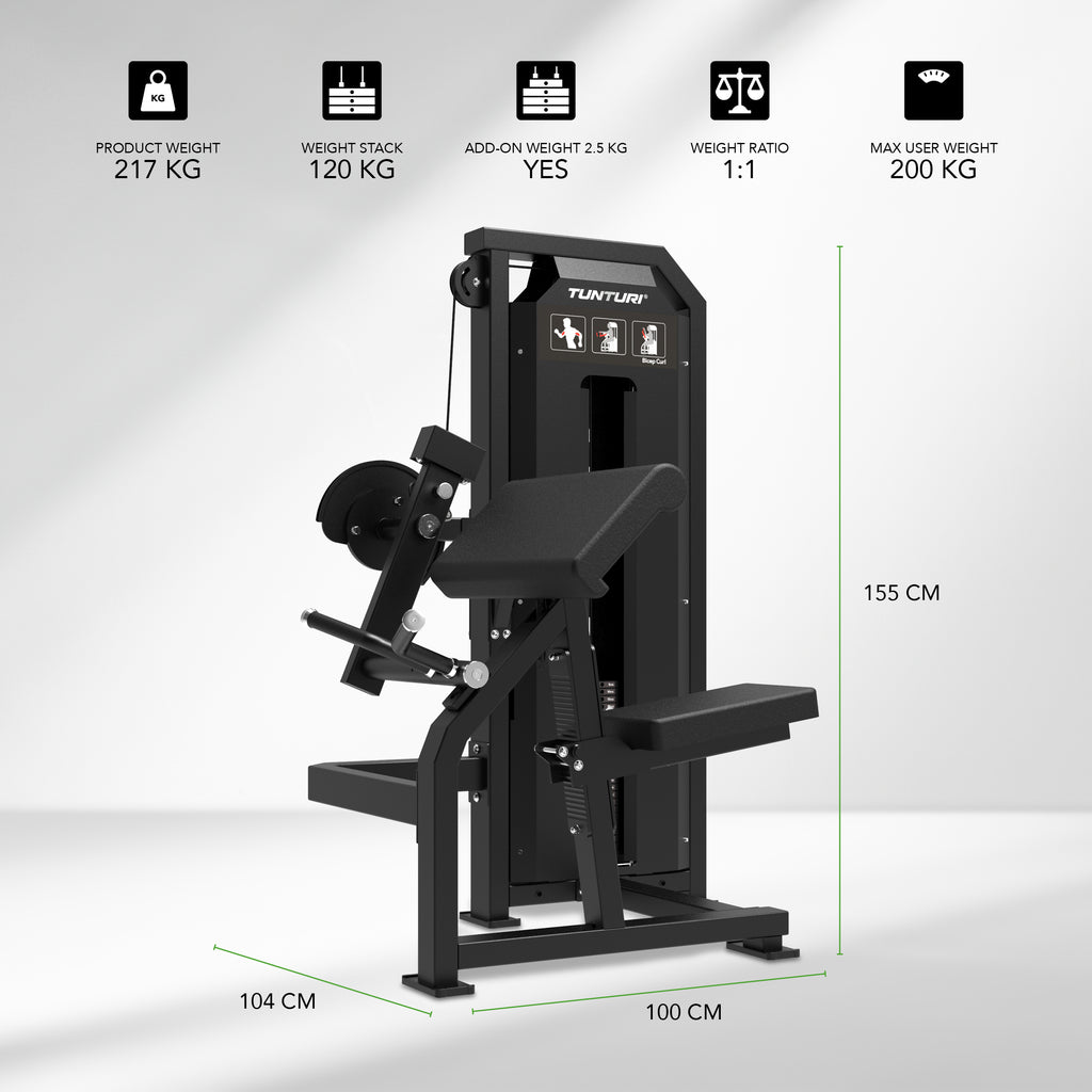 Tunturi Platinum - Bicep Curl - Selectorized - V-series afbeelding 2