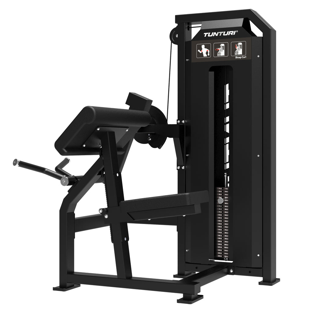 Tunturi Platinum - Bicep Curl - Selectorized - V-series afbeelding 3