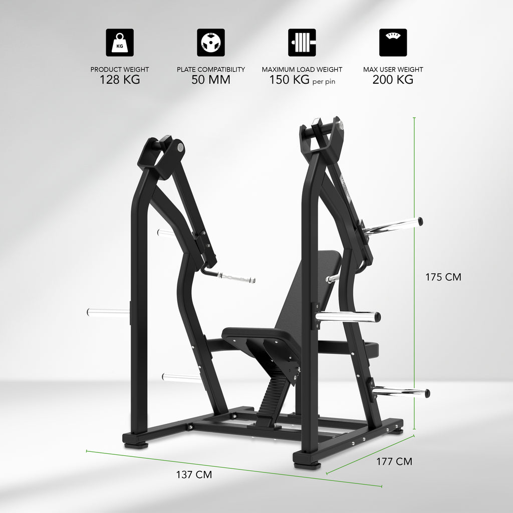 Tunturi Platinum - Shoulder Press - Plate loaded - V-series afbeelding 2